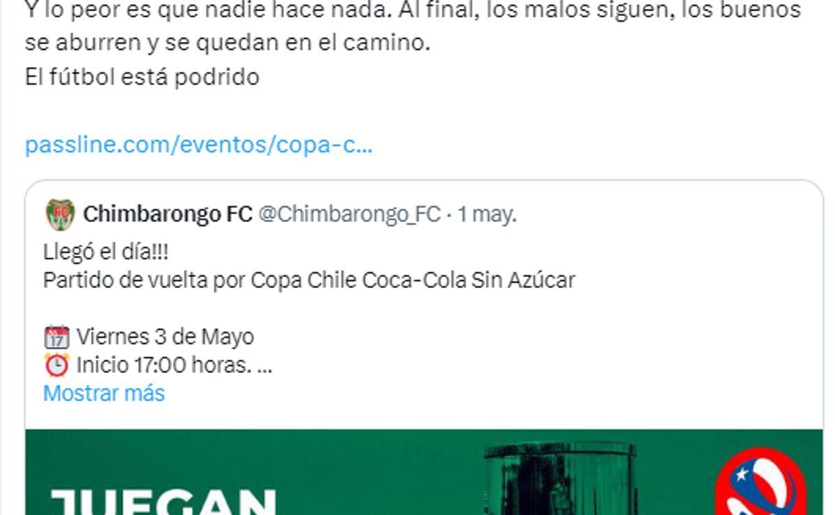 chimbarongo reclama abusivas entradas de 7 lucas del santiago city en la copa chile: “el fútbol está podrido”