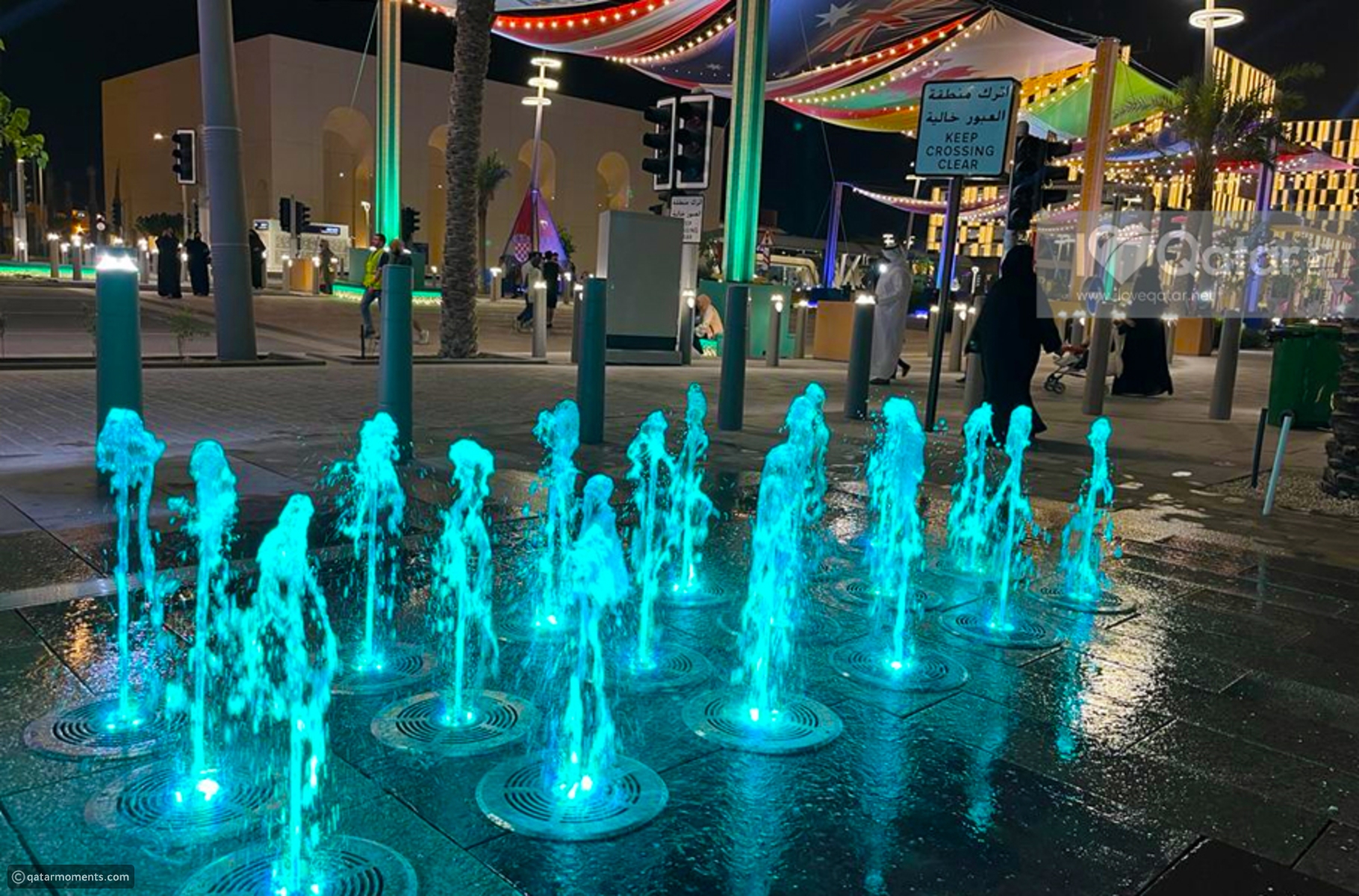 free water attractions, fountains and more for kids in qatar