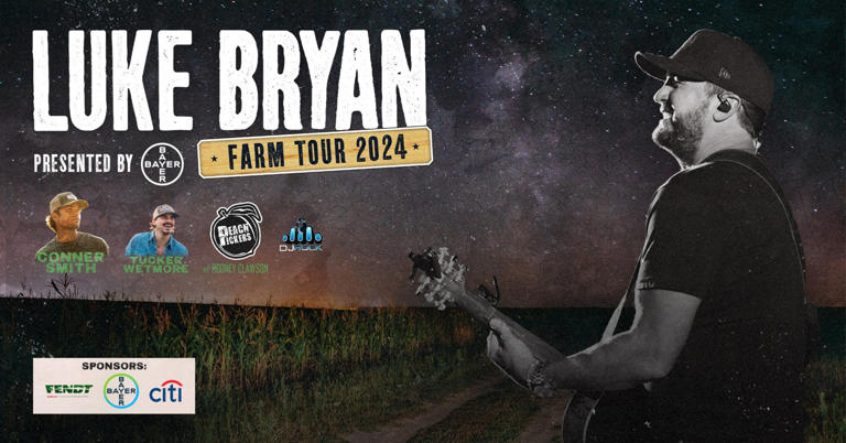 Luke Bryan's 2024 Farm Tour Includes New Site and Special Guests