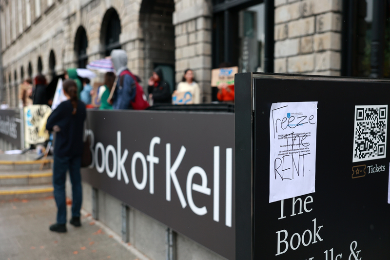 'a dangerous precedent': senators slam €214k fine for tcd students over book of kells protests