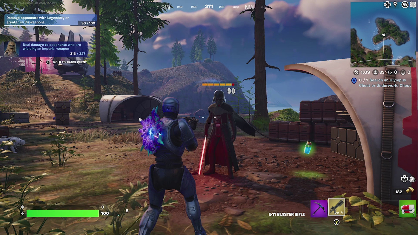 where to find darth vader and chewbacca in fortnite’s star wars update