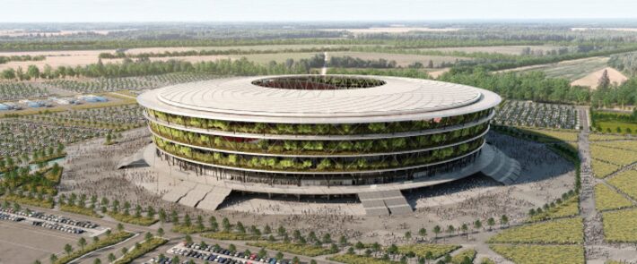 ‘estádio jardim’ começa a ser construído na sérvia; veja imagens do projeto
