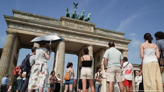 The Brandenburg Gate is one of the most-visited attractions in the German capital, Berlin.