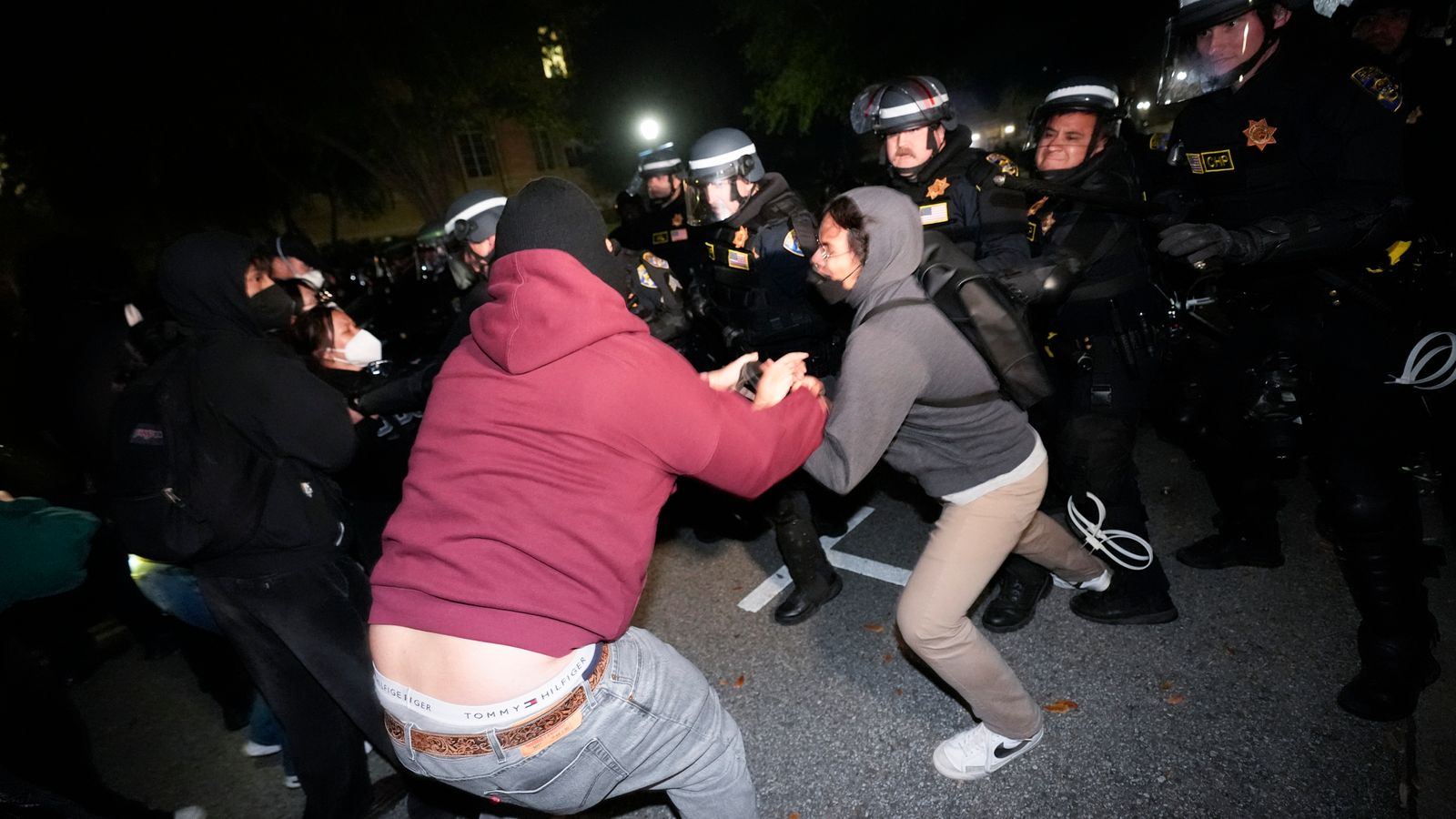 'part of the american spirit': arrested student denies protests are violent