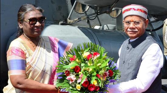 president droupadi murmu arrives in shimla on five-day himachal visit