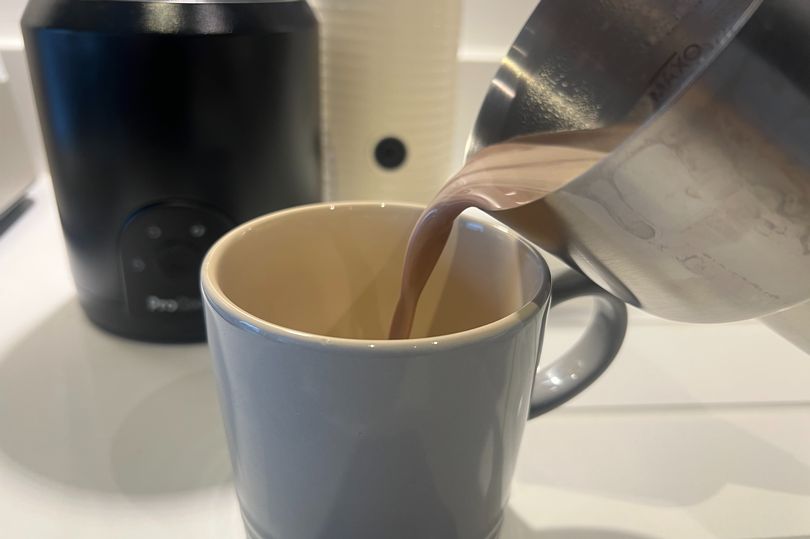 amazon, i made a cappuccino, hot choc and iced coffee using procook's new milk frother - it beats nespresso