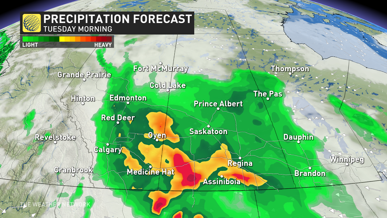 strong storm threatens soaking rains on the prairies next week