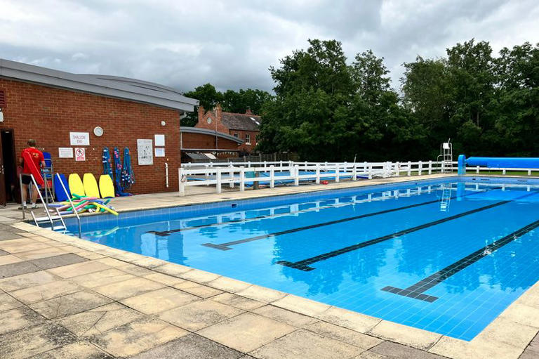 Outdoor heated pool near Coventry that feel likes you're on holiday