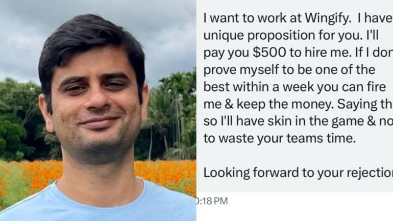 candidate offers to pay rs 40,000 to founder for a job: ‘you can fire me and keep the money if…’