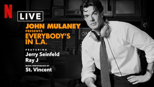 ‘john mulaney presents: everybody's in la' is a winningly shambolic pop-up talk show: tv review