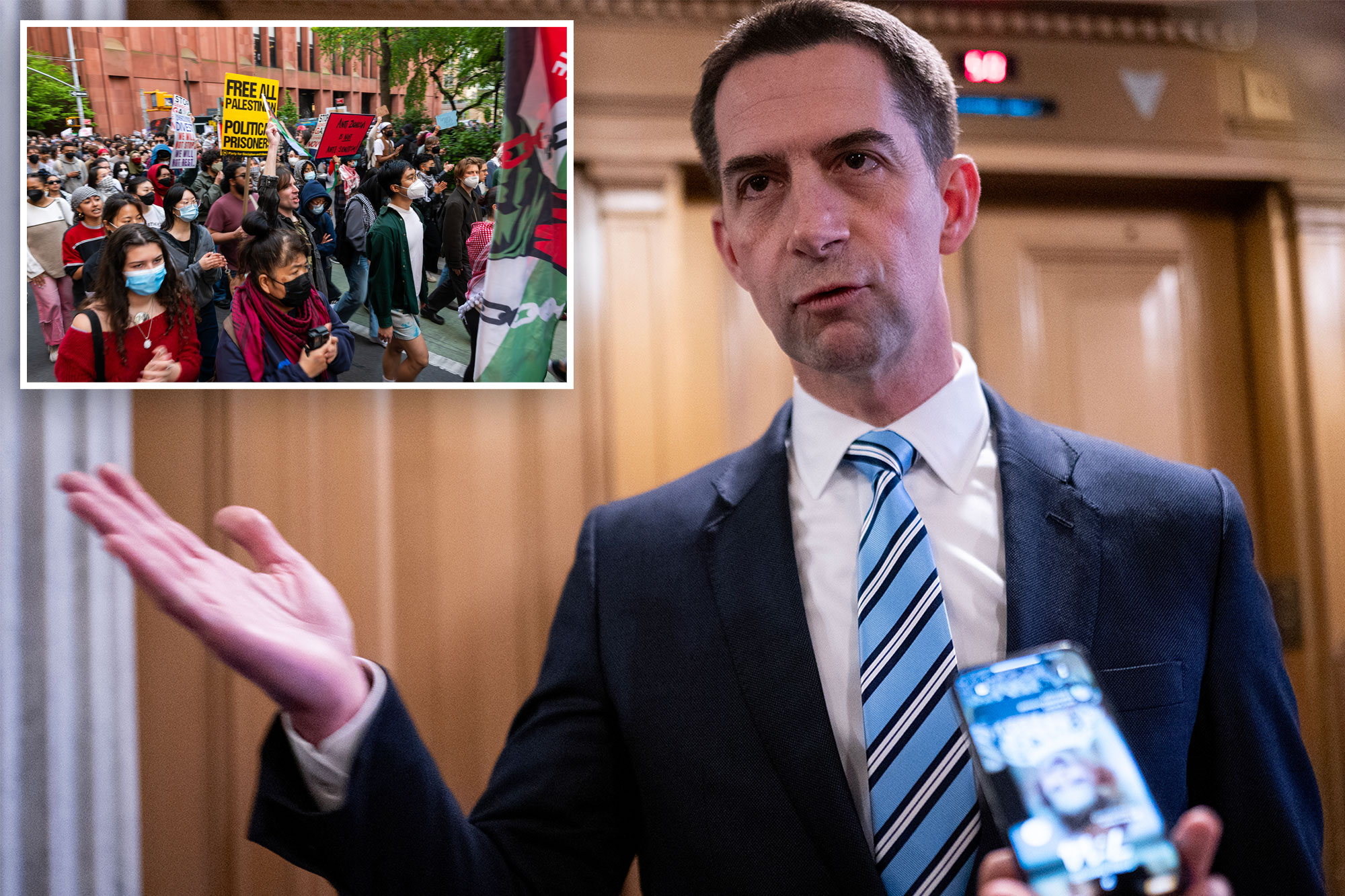 Sen. Tom Cotton Introduces Bill To Block Anti-Israel Protesters From ...