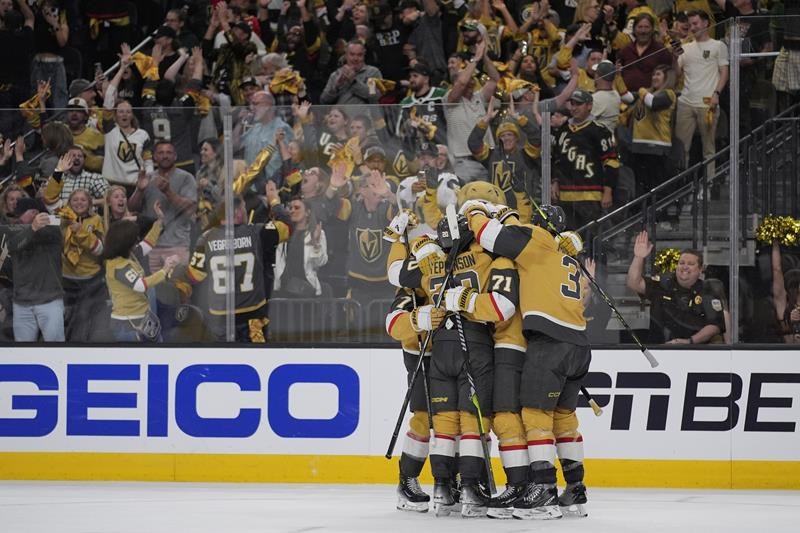 adin hill flashes old playoff form as golden knights beat stars 2-0 to force game 7