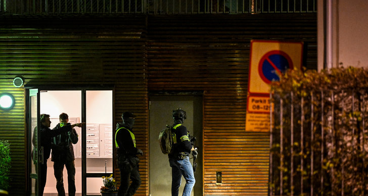 en anhållen efter skottlossning i stockholm