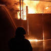 Fire engulfs buildings in industrial area of Kharkiv after Russian drone strike<br>