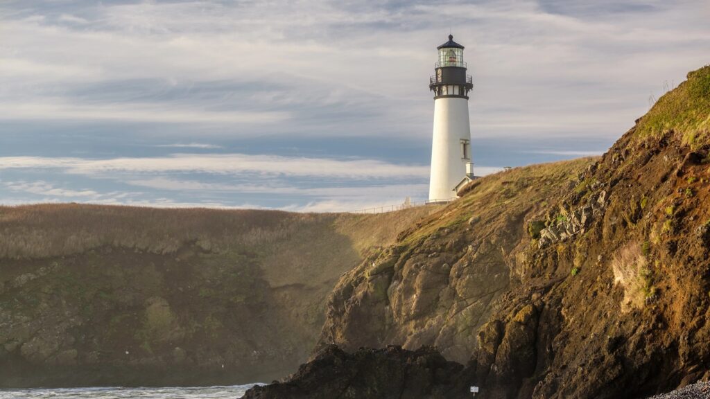 <p>One of Oregon’s most famous lighthouses, the Yaquina Head Lighthouse, stands tall over the beaches of popular Newport, Oregon. This majestic lighthouse, first lit in 1873, is 93 feet tall, making it the tallest lighthouse in Oregon.</p><p>Today, the lighthouse stands within the Yaquina Head Natural Area, where you can hike the trails around it, visit the interpretive center, and tour this historic structure.</p>