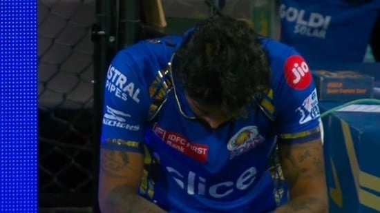 hardik pandya's shattered and disgruntled look from mi dugout goes viral amid relentless criticism from cricket greats