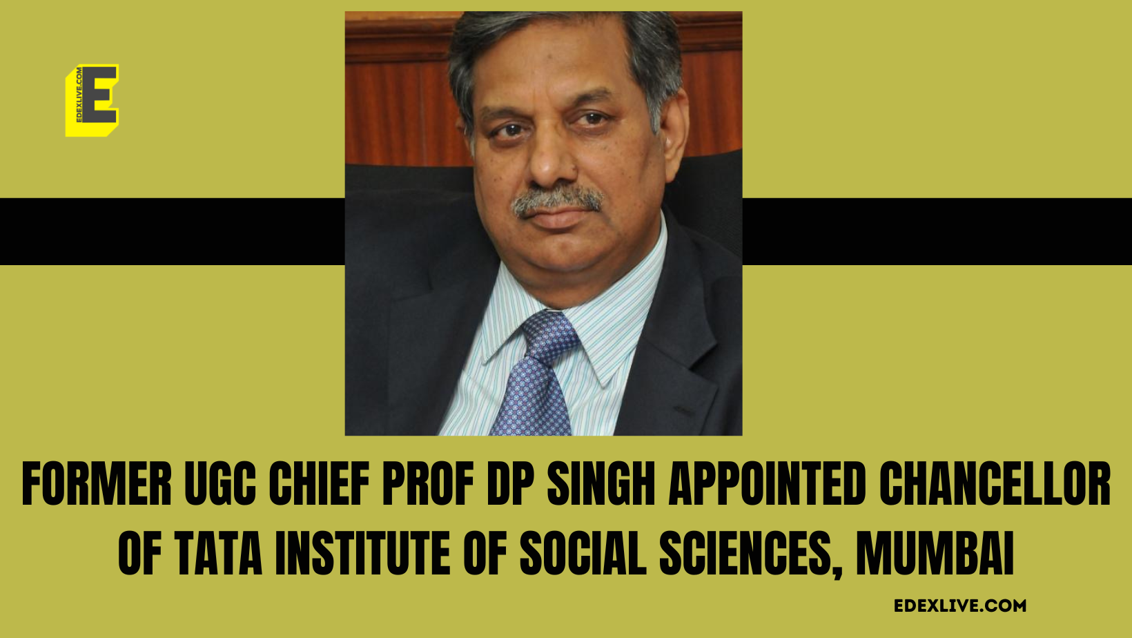 former ugc chief prof dp singh appointed chancellor of tata institute of social sciences, mumbai