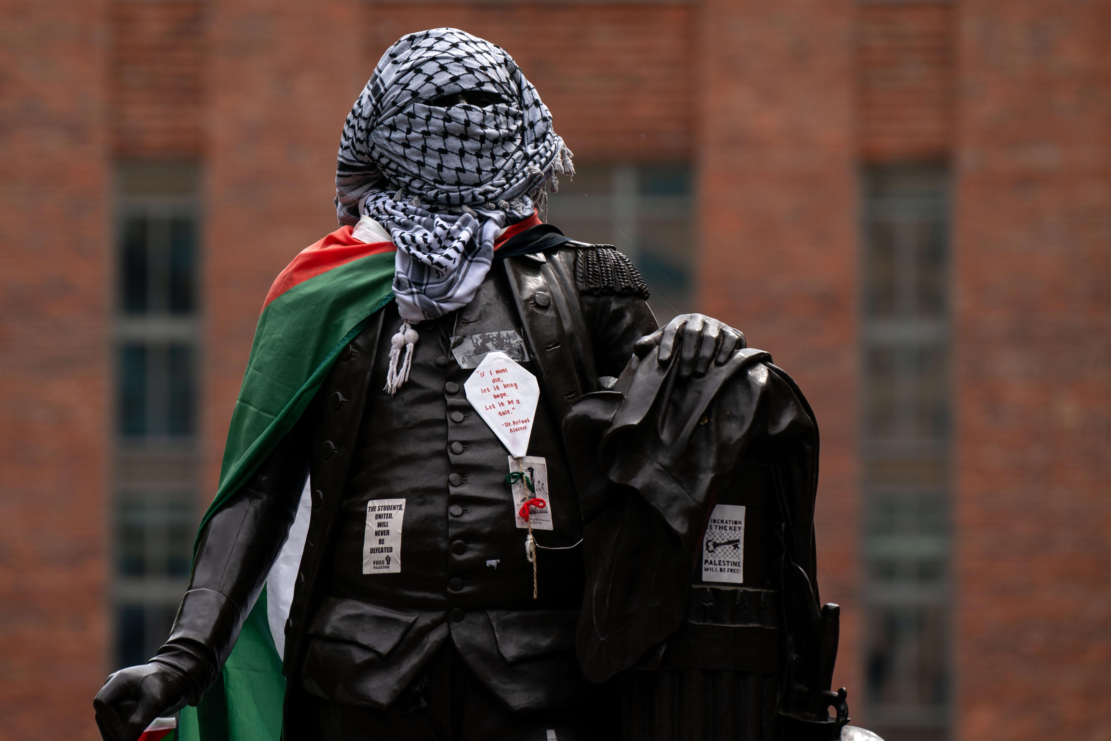 washington, dc, police raid on gwu's pro-palestinian tent camp ends in arrests, pepper spray