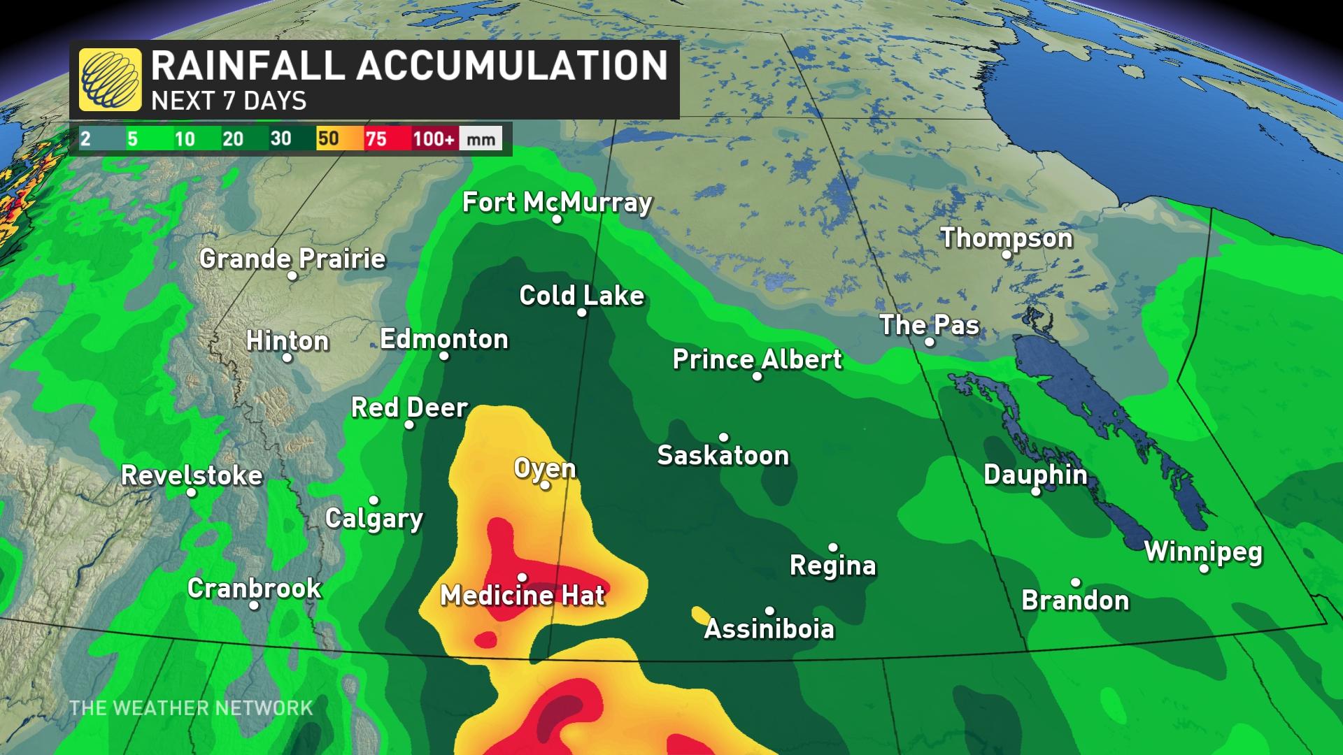 unusually strong mid-spring storm targets the prairies this week