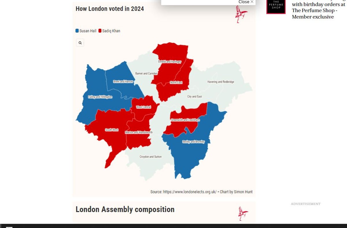 latest london mayoral election and london assembly results