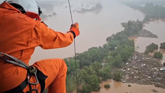 People rescued from rooftops in flood-stricken Brazilian state<br><br>