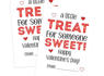 30 Packs A Little Treat for Someone Sweet Valentine Card, Now 50% Off<br><br>