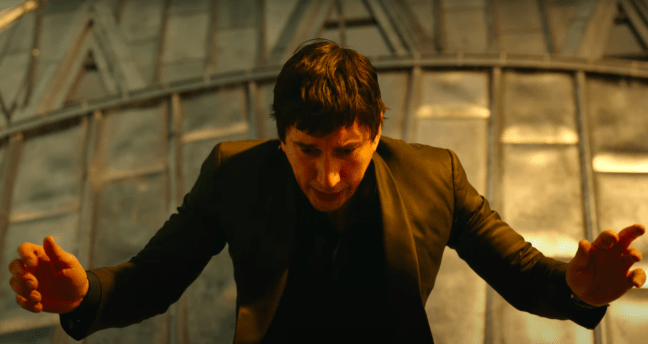adam driver is on the edge in first clip of francis ford coppola's ‘megalopolis'