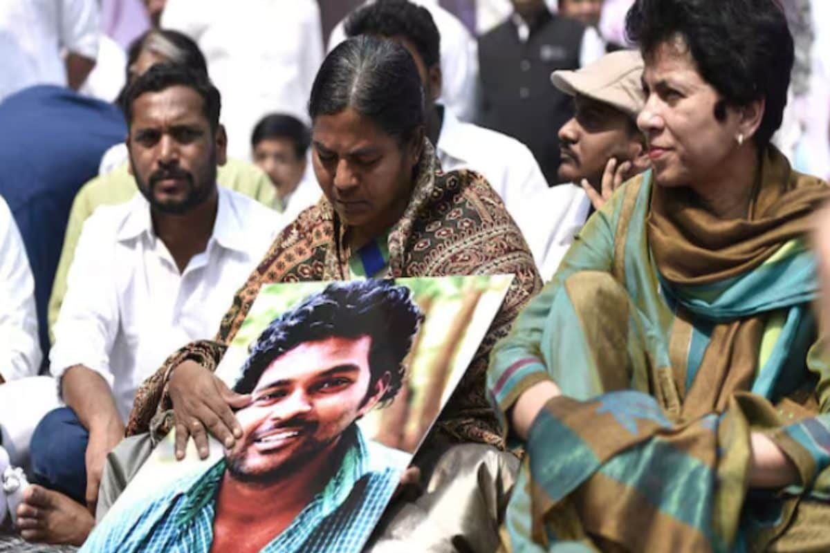 rohith vemula's mother meets telangana cm revanth reddy, seeks 'justice'