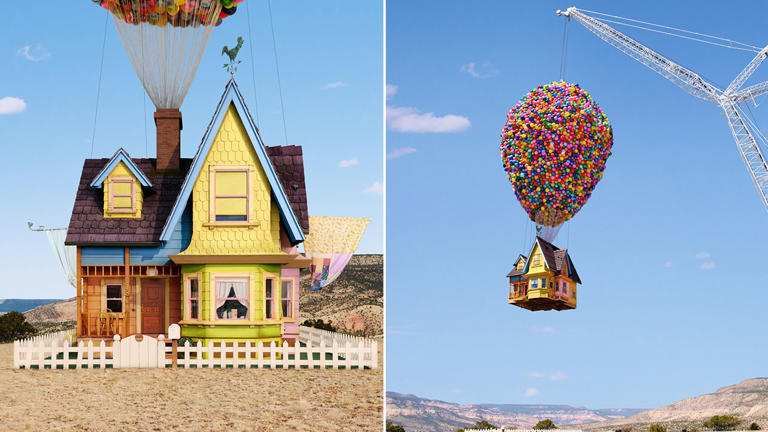 Disney's "Up" house with Airbnb is designed to "float"