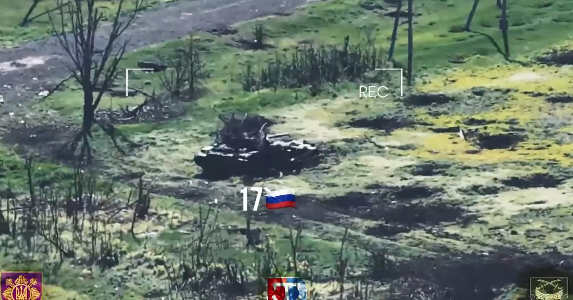 microsoft, ukraine highlights russia's 'line of hell.' claim of dozens of tanks and military vehicles destroyed on one sector of the donetsk front.