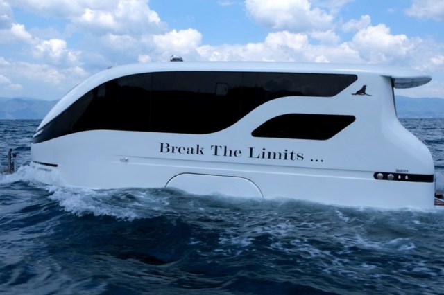 amazon, new company is 'breaking the limits' with revolutionary electric vehicle that is half boat, half rv: 'blending the lines of recreational mobility'