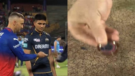 faf du plessis' savage act during rcb vs gt in response to ipl broadcaster's stance on coin toss controversy