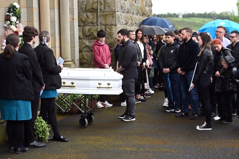 'their love was true' - mourners in tears as final text messages of couple killed in tyrone crash heard at funeral