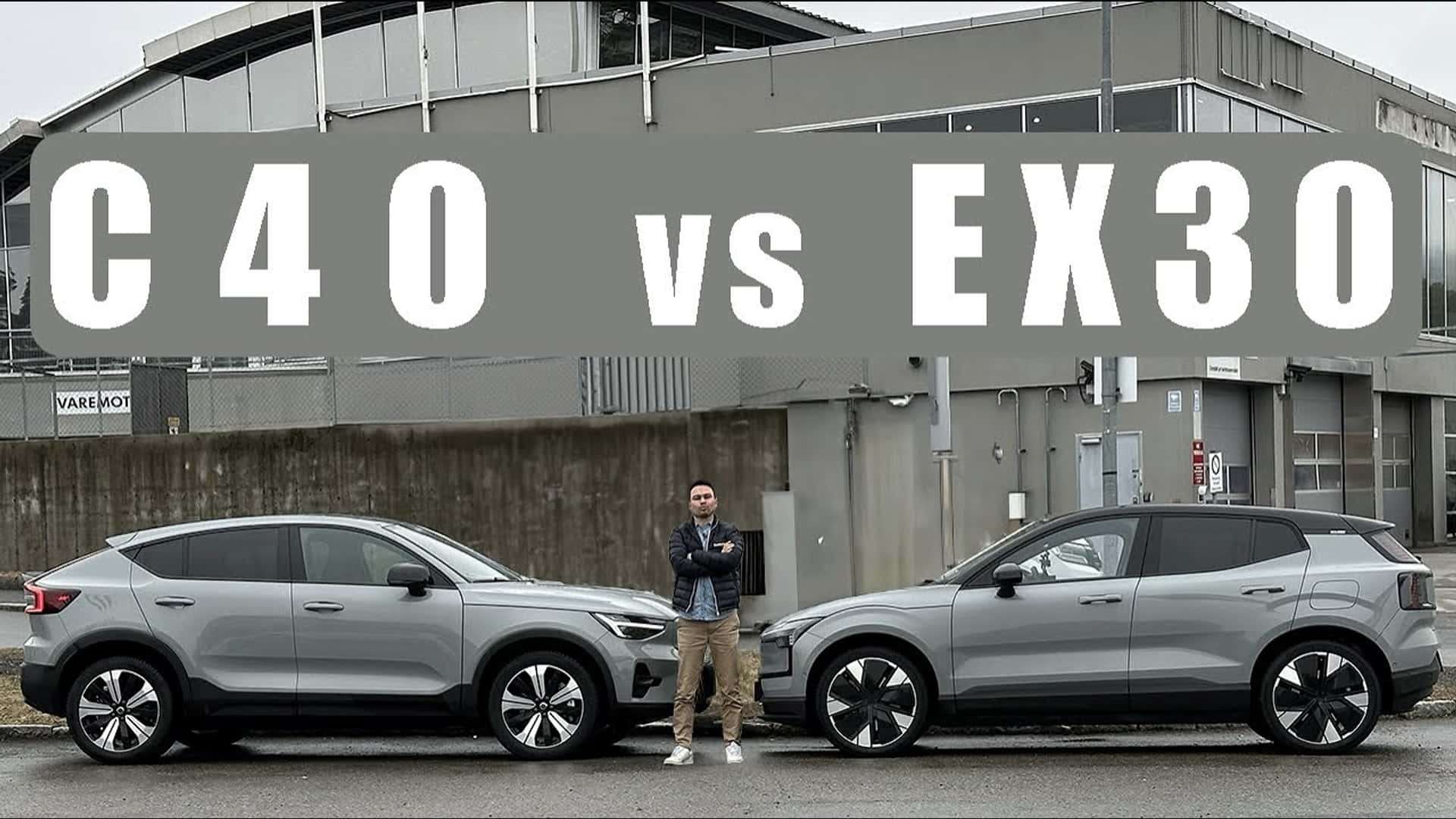volvo ex30 takes on the volvo c40 in a 380-mile highway race