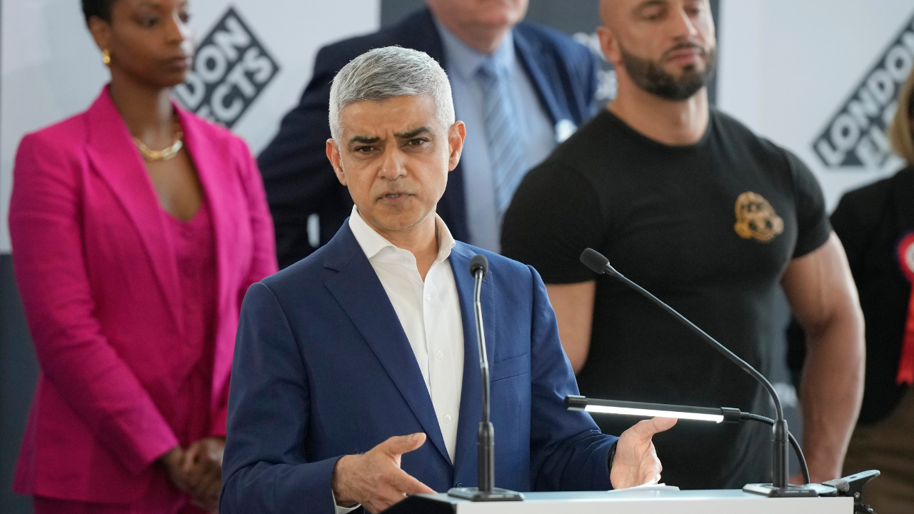 sadiq khan wins historic term as london mayor, beats conservative susan hall