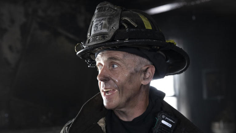 What is Christopher Herrmann's rank going into Chicago Fire season 13?