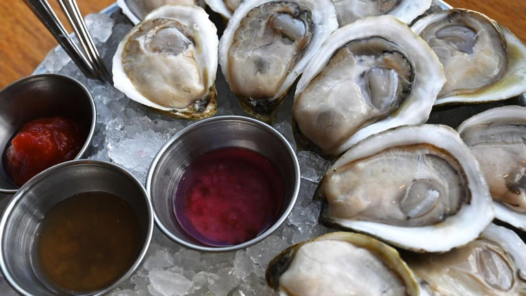 SOUTH PORTLAND, ME - Wet Smack Maine Oysters at SoPo Seafood Sunday, August 6, 2023.