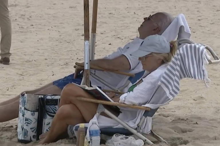 A C-SPAN Clip Of President Biden Sleeping On The Beach For 2 Minutes Is ...