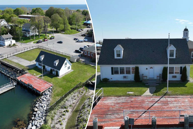 Small cottage no longer in use by the Coast Guard goes up for auction in the Long Island Sound