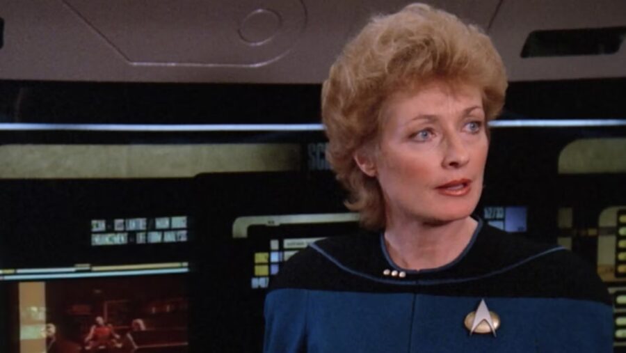 <p>In case you don’t remember, Pulaski was only on the show during the second season of The Next Generation, and her cranky character was very much in the spirit of the curmudgeonly Dr. McCoy from The Original Series. In fact, many assume that her verbal sparring with Data was an attempt to recreate the Spock/McCoy dynamic of the original show. </p><p>However, the Star Trek fandom mostly hated how she treated Data like just another machine, and the line above is her grudgingly admitting that she has to consider Data “alive” because Starfleet does.</p>