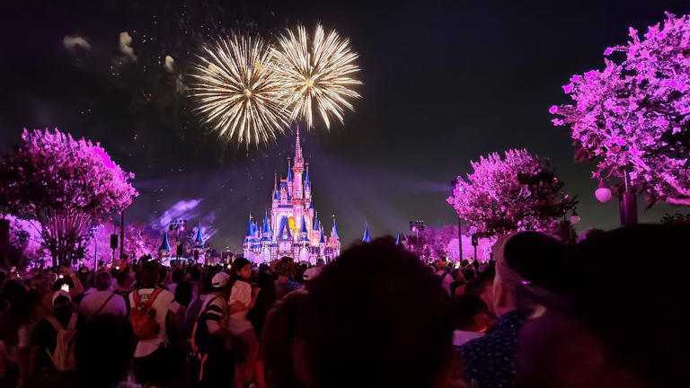 Fireworks light up the sky above Cinderella's Castle during the daily Happily Ever After light and fireworks show at the Magic Kingdom Park at Walt Disney World. - Gary Hershorn/Corbis News/Getty Images