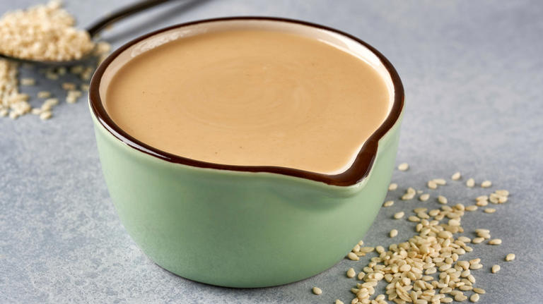 bowl of tahini