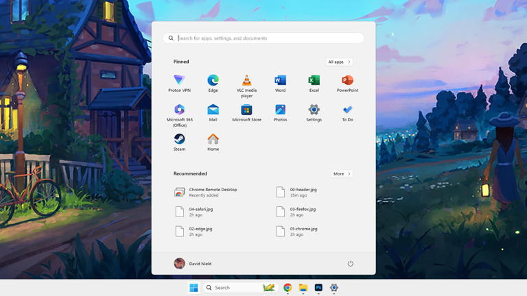 It’s up to you what appears first on the Start menu. Screenshot: Microsoft