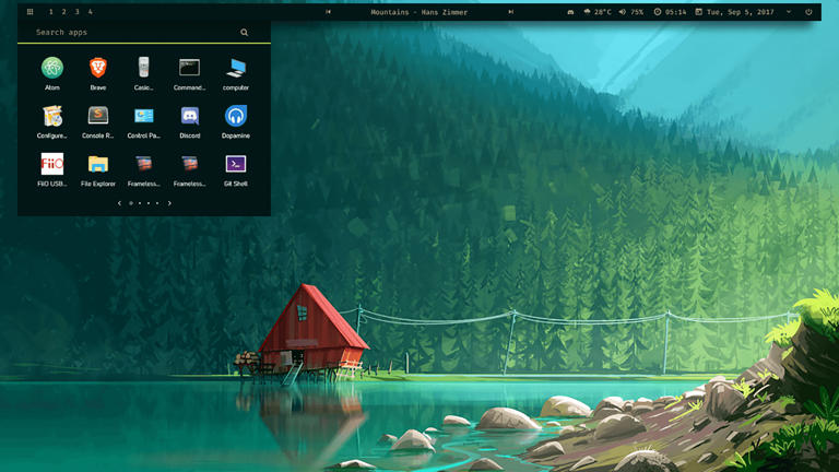 Rainmeter lets you reskin the entire Windows desktop. Image: Rainmeter