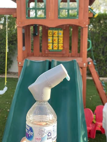plastic bottle with a SipSnap cap on top