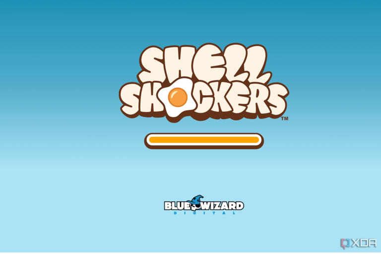 A screenshot showing the Shell Shockers loading page.