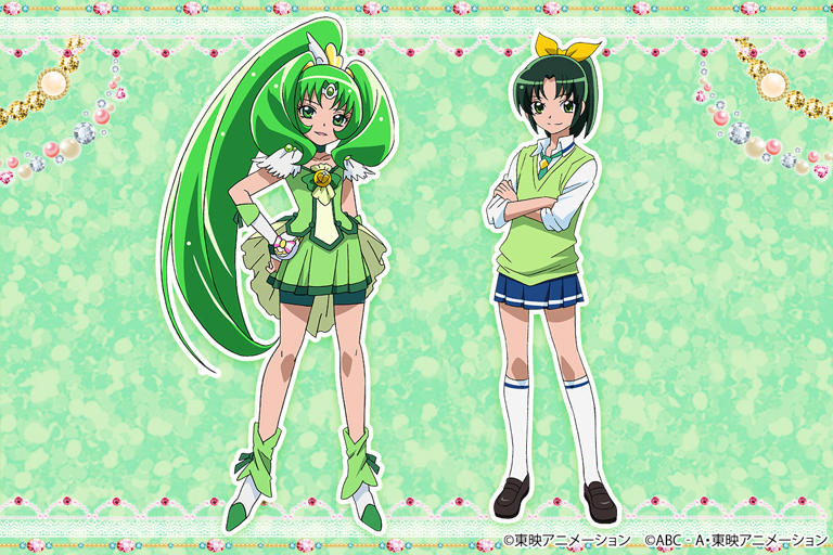 スマイルプリキュア！ キュアマーチ (緑川なお) 転がせ 変身衣装