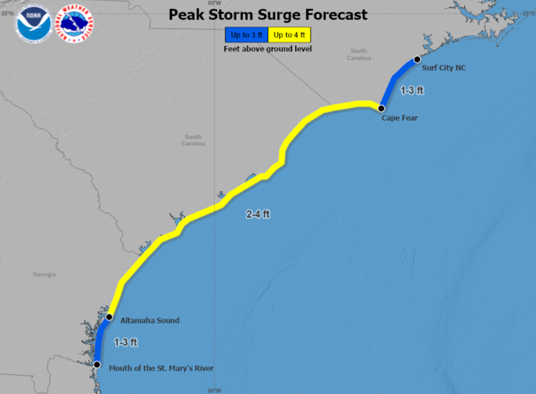 Mapped Tracking Tropical Storm Debby As It Charts Path Through