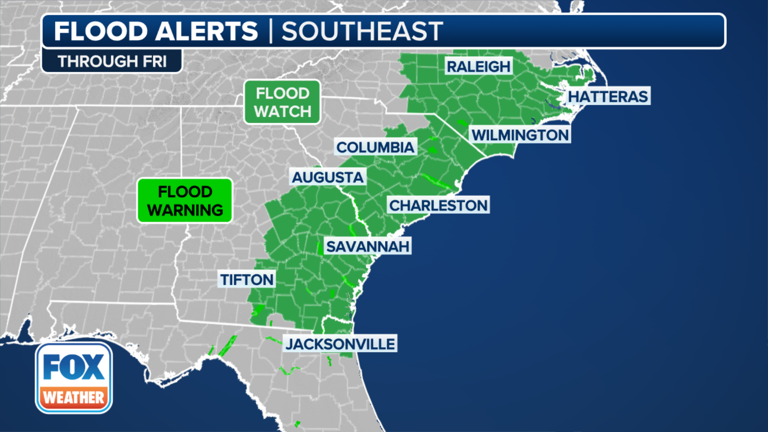 Debby spawns tornadoes, flooding from South Carolina to Georgia as ...