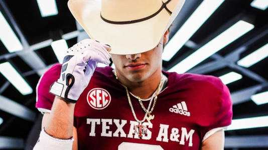 Oregon target Noah Mikhail on his visit to Texas A&M. | @noahmikhail_3 on Instagram